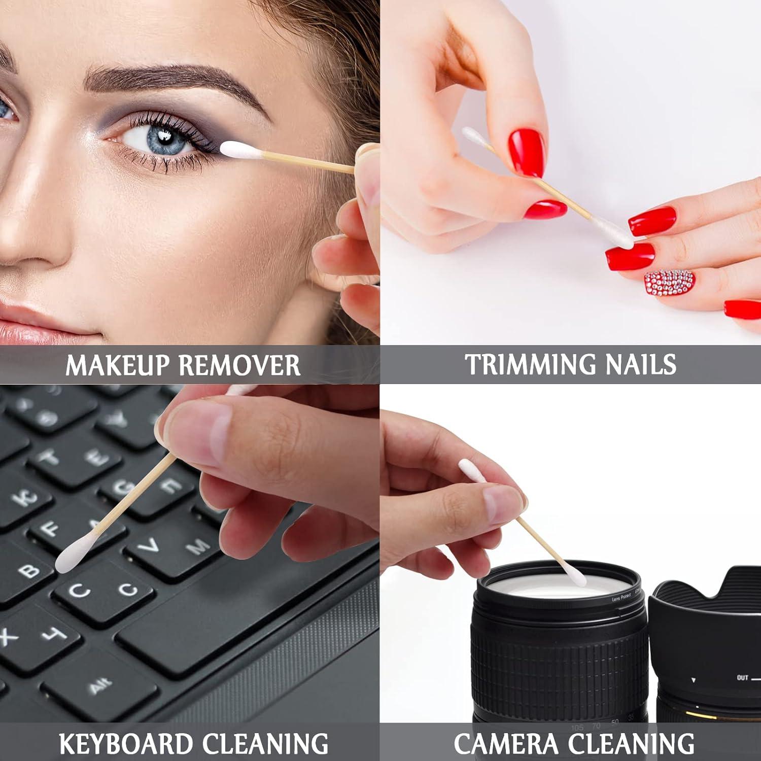 Paquete de 200 hisopos de algodón HQSLsund envueltos individualmente