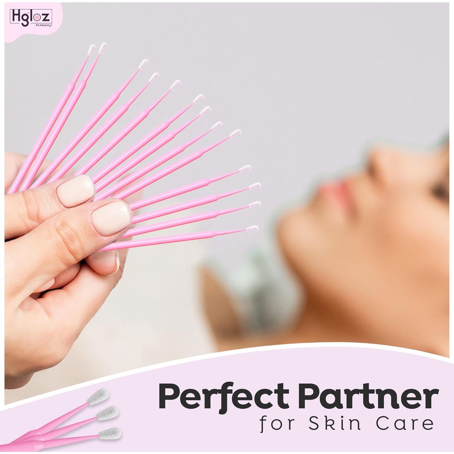 Micro Aplicadores de Pestañas HGLOZ Paquete 500 Rosa 2mm