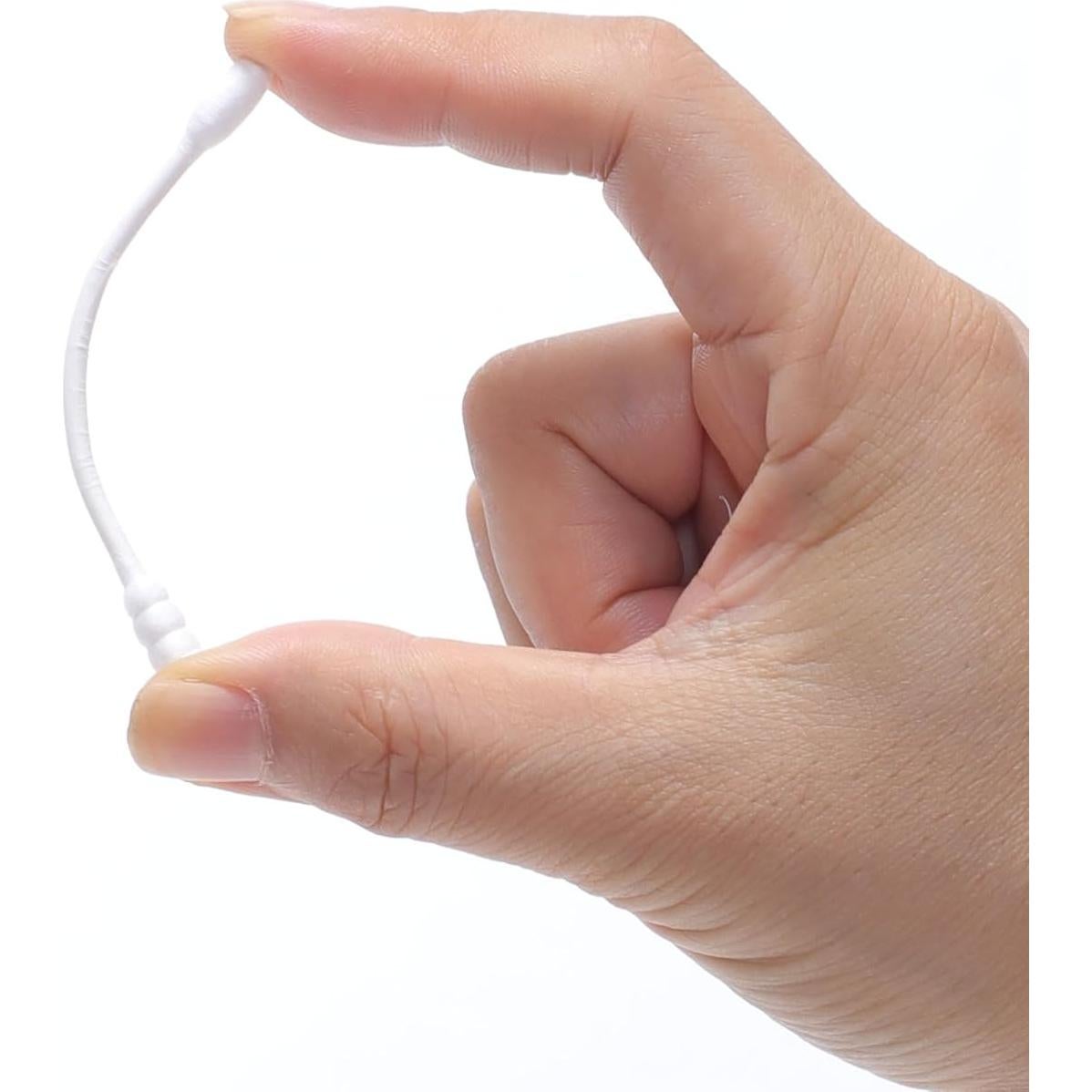 Hisopos de Algodón Orgánico HOMEFOX - 400 Unidades Punta Espiral