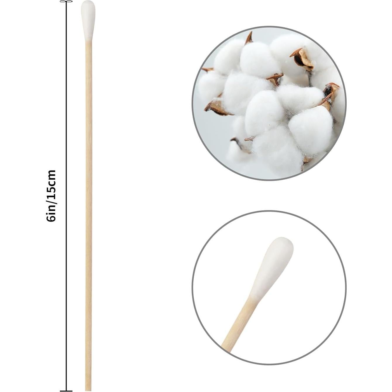 Bastones de Algodón Vaincre 300pcs 15cm Punta Precisa