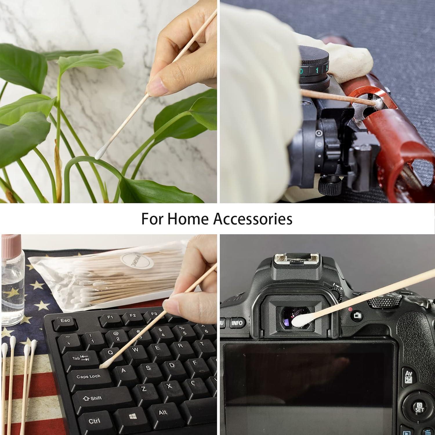 Bastones de Algodón Largos 15 cm Bcowos - 500 Piezas para Maquillaje