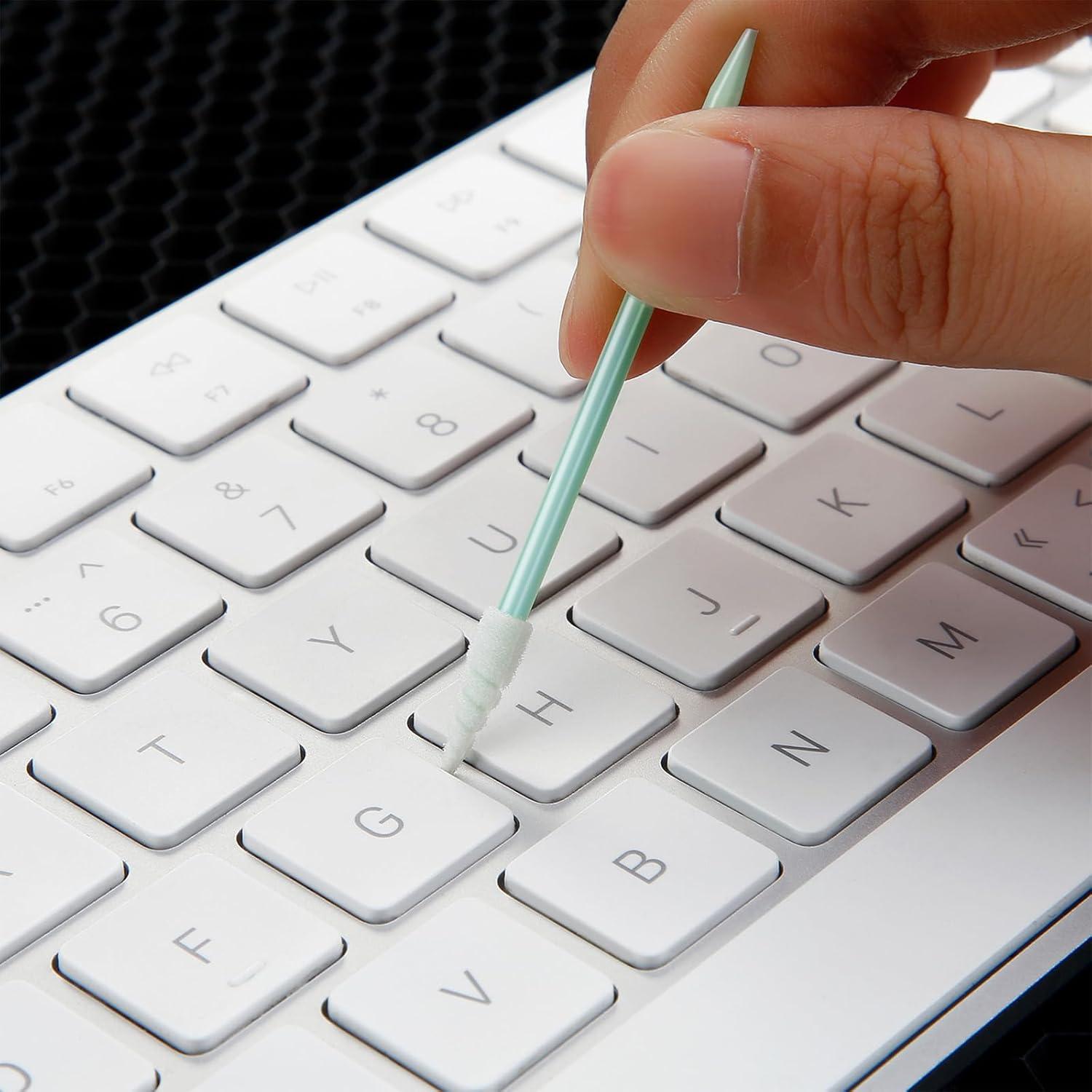 Chinco 200 Hisopos de Limpieza Espuma 65mm Verde para Electrónica