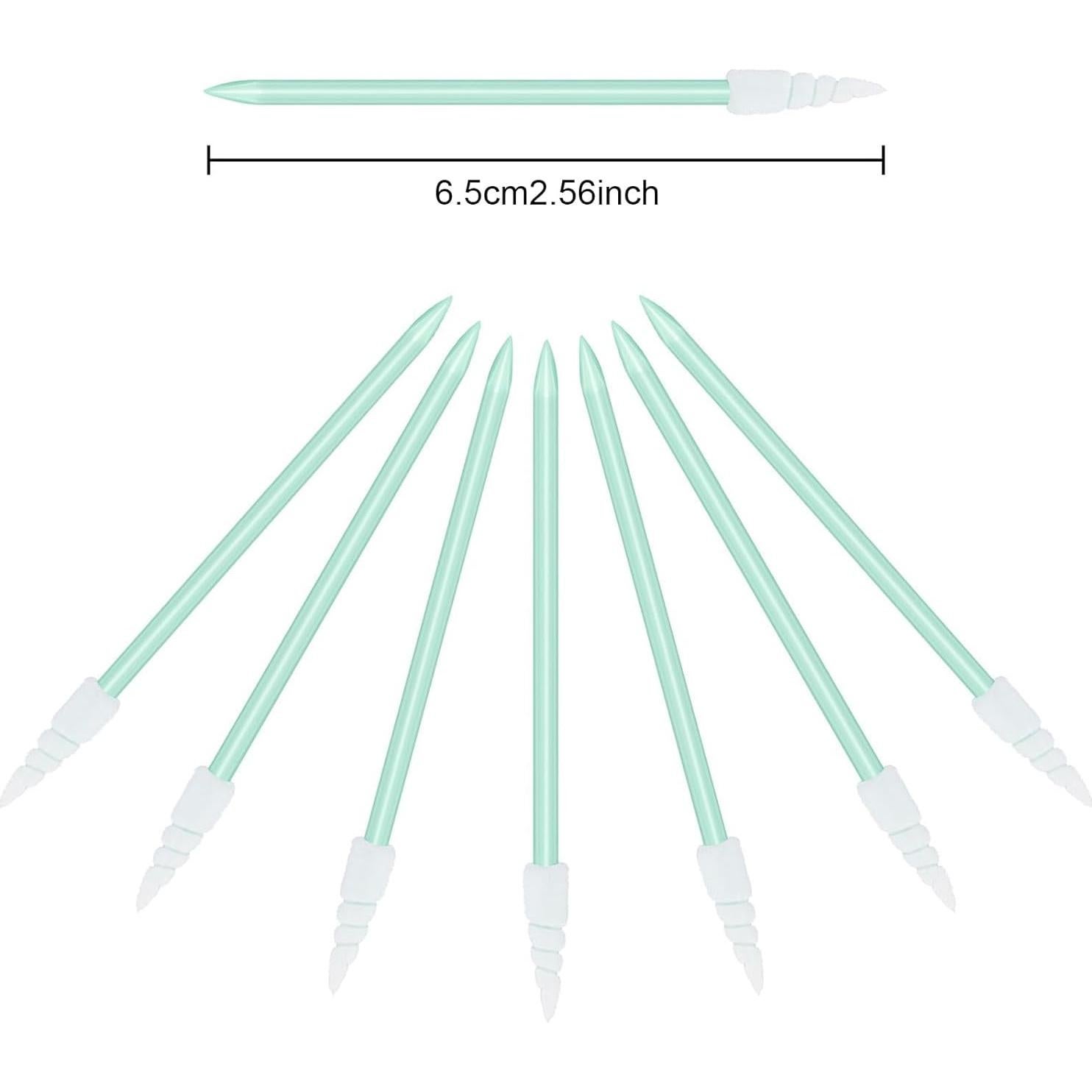 Chinco 200 Hisopos de Limpieza Espuma 65mm Verde para Electrónica