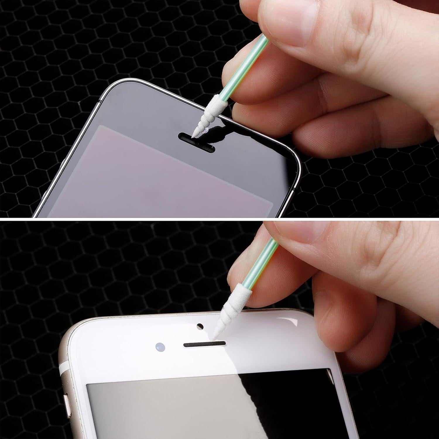 Chinco 200 Hisopos de Limpieza Espuma 65mm Verde para Electrónica