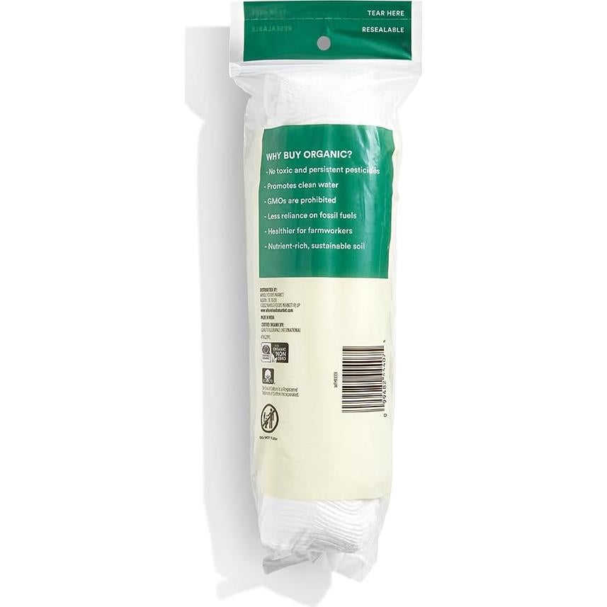 Discos de Algodón Orgánico 365 Whole Foods 100 Unidades