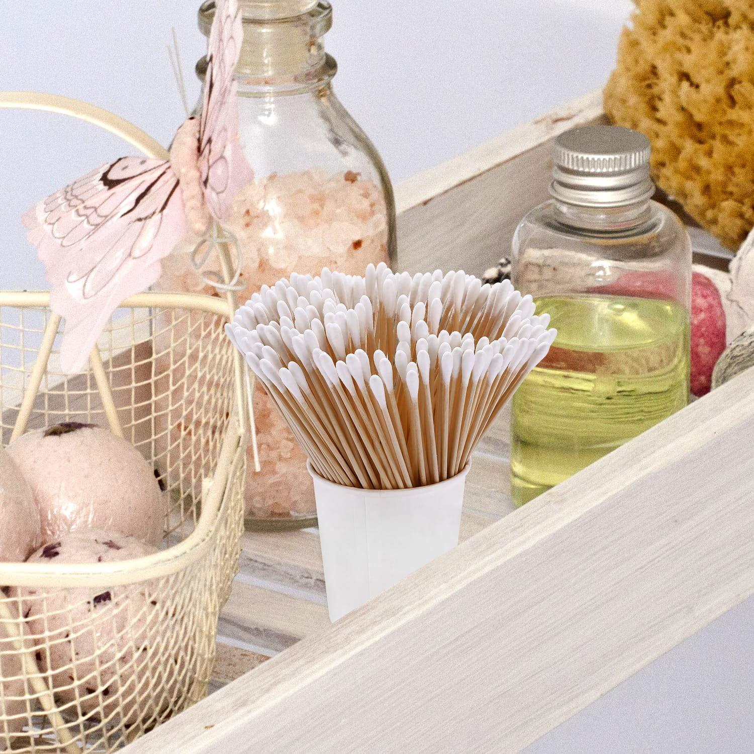 Bastones de Algodón Gmark 500 pcs 15.24 cm Aplicador de Maquillaje