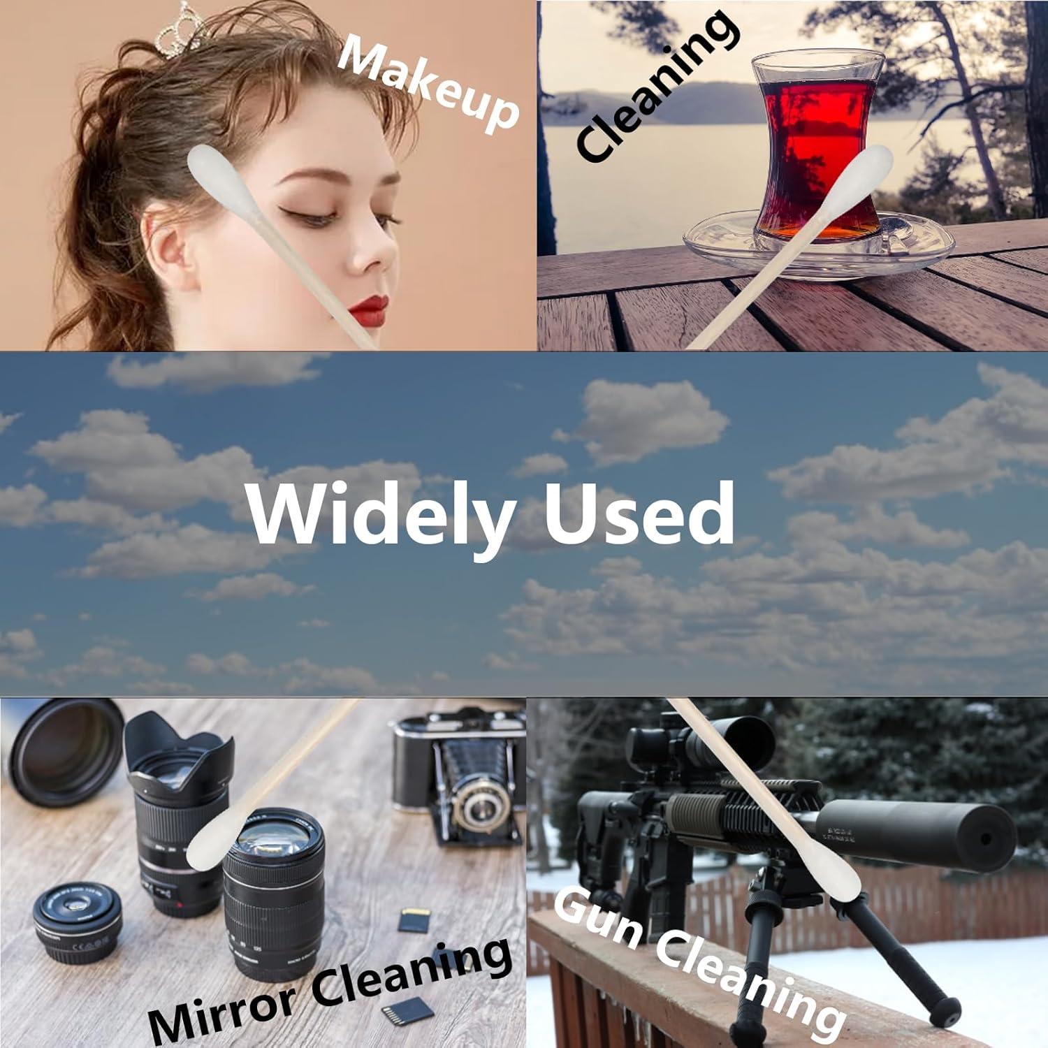 Hisopos de Algodón SUIZWMOU 15 cm - 500 Piezas para Limpieza