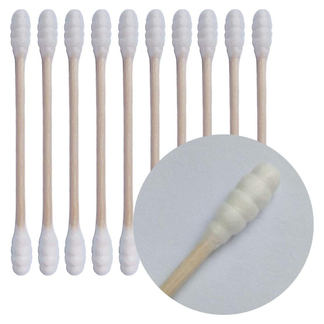 800 Palitos de Madera Natural con Algodón Doble Punta - KPD-LXMQ