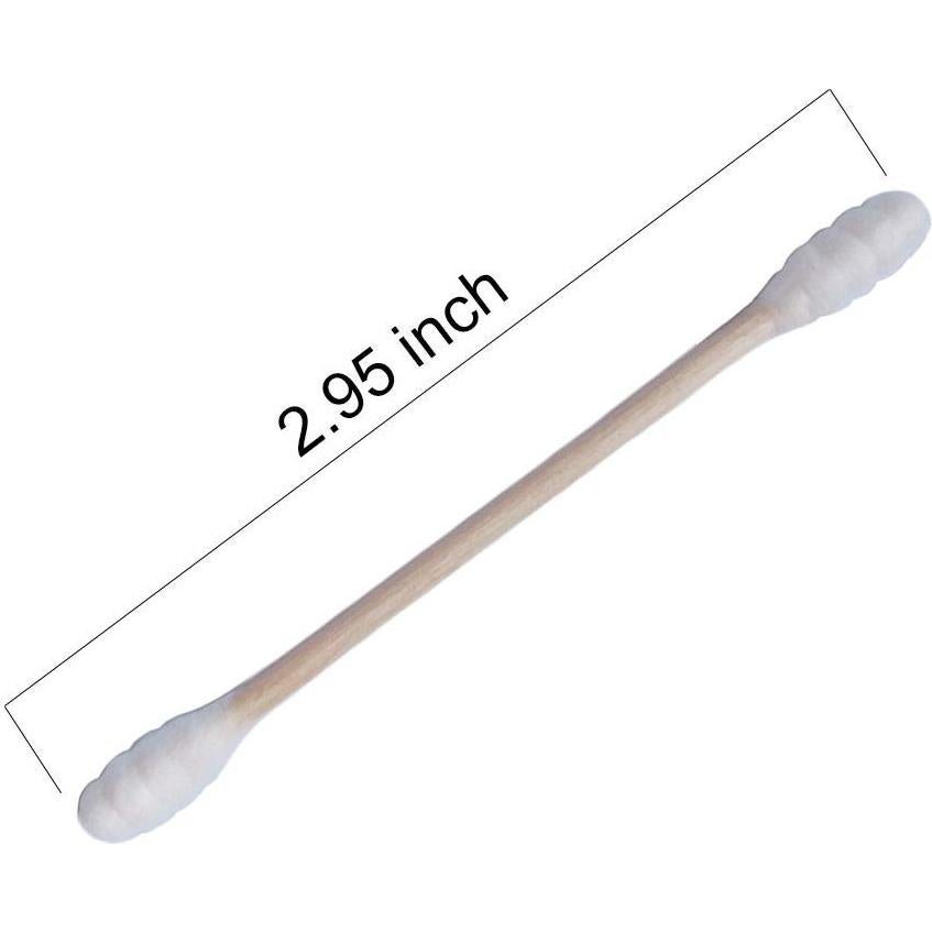 800 Palitos de Madera Natural con Algodón Doble Punta - KPD-LXMQ