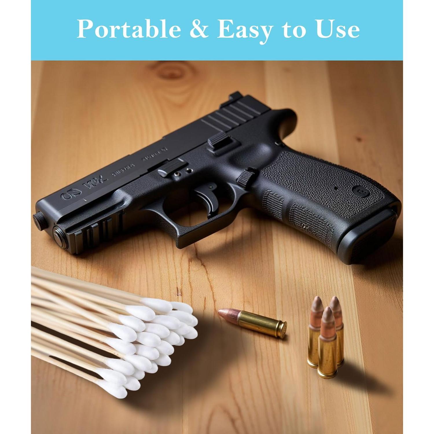 200 Bastones de Algodón Estériles de Madera 15 CM - Cuidado Personal