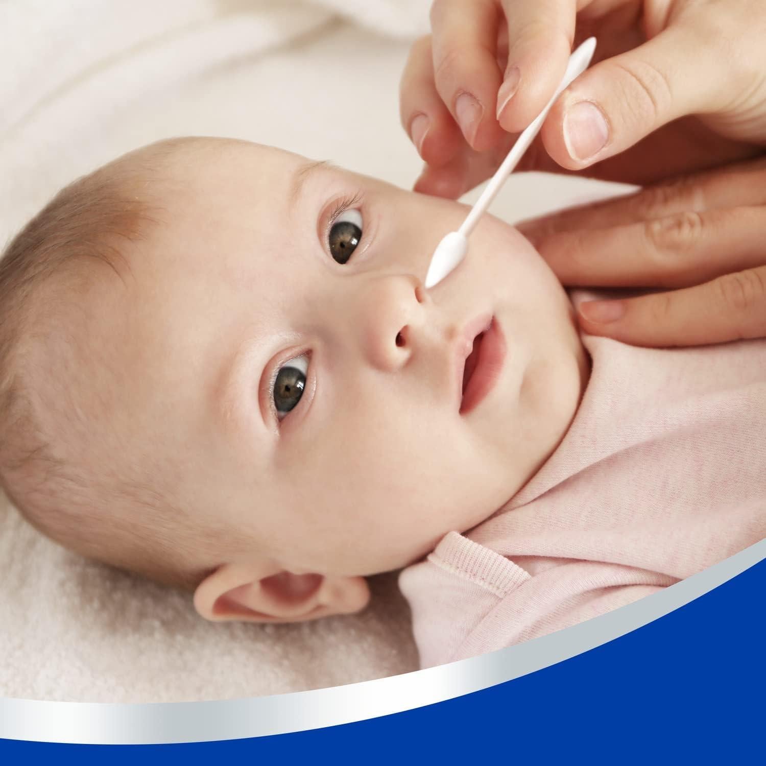 Q-Tips Bastones de Algodón 375 Unidades + Viaje 30 Unidades