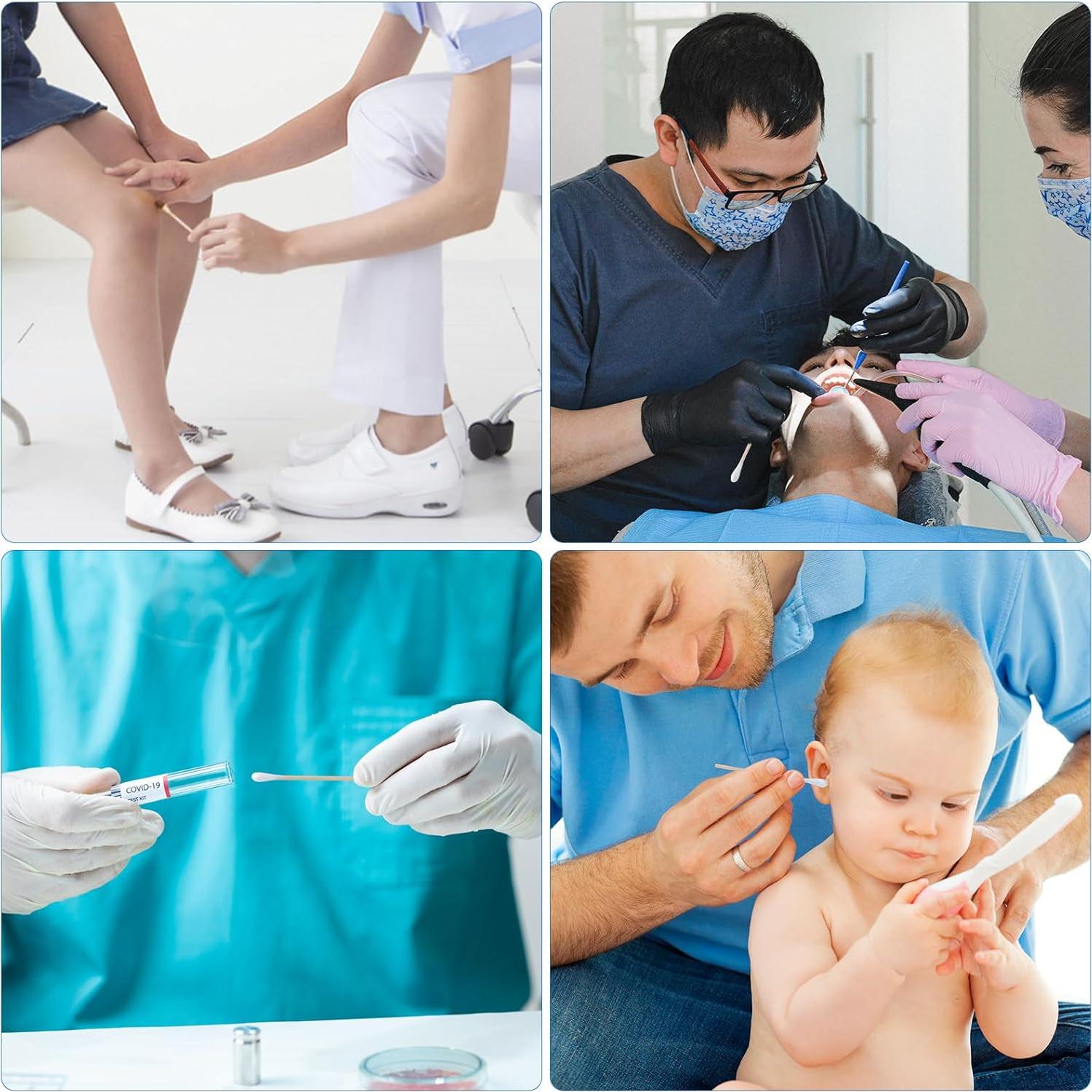 Bastones de Algodón Estériles JMU 3" (7.62 cm) - 200 Unidades