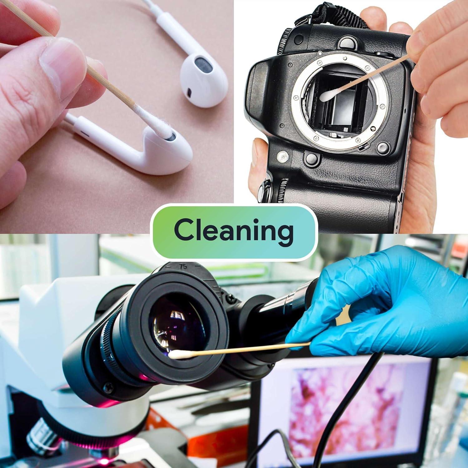 Bastones de Algodón Biodegradables FifthPulse 50 Unidades 20.32 cm