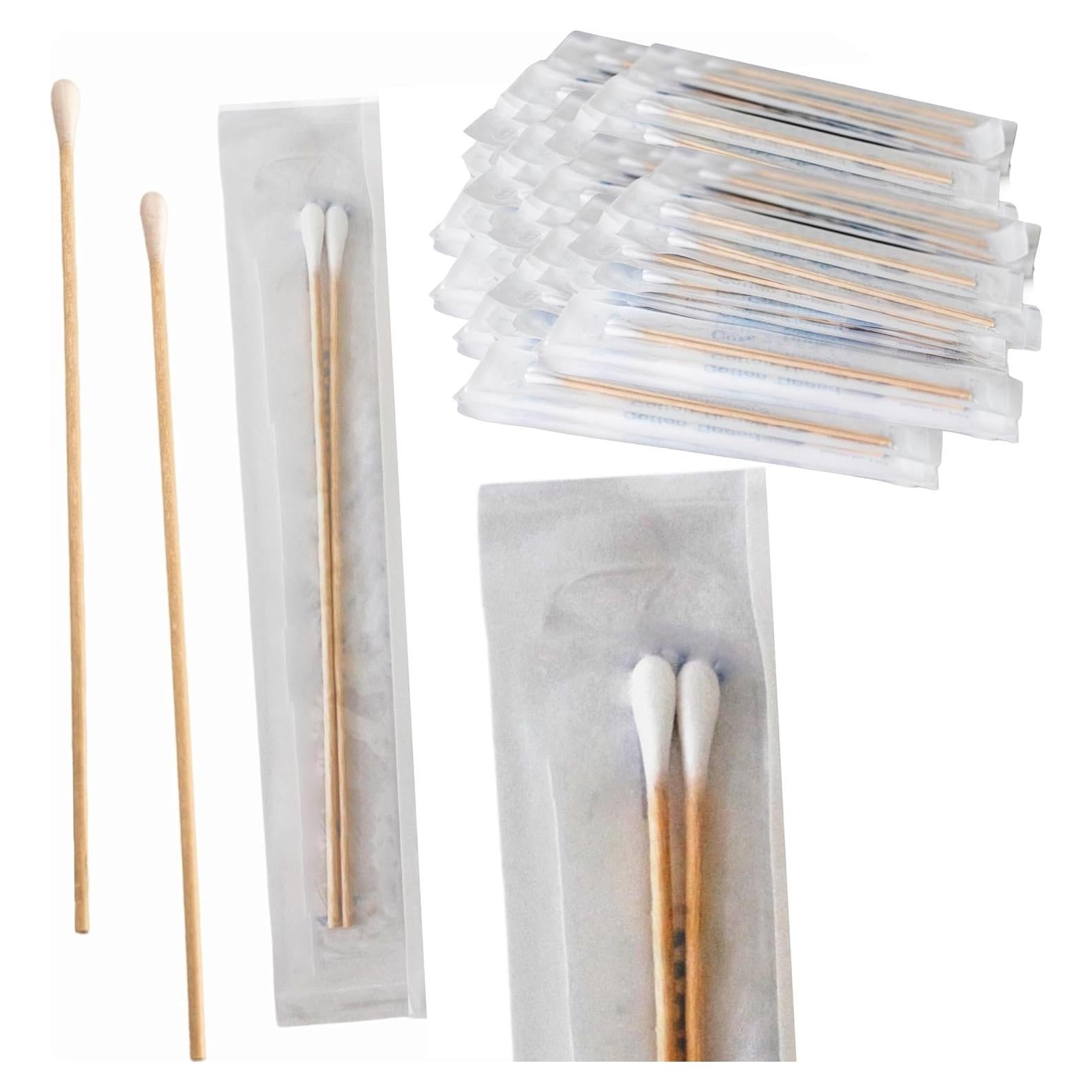 Aplicadores de Algodón Estériles Vakly 15.24 cm - 200 Unidades