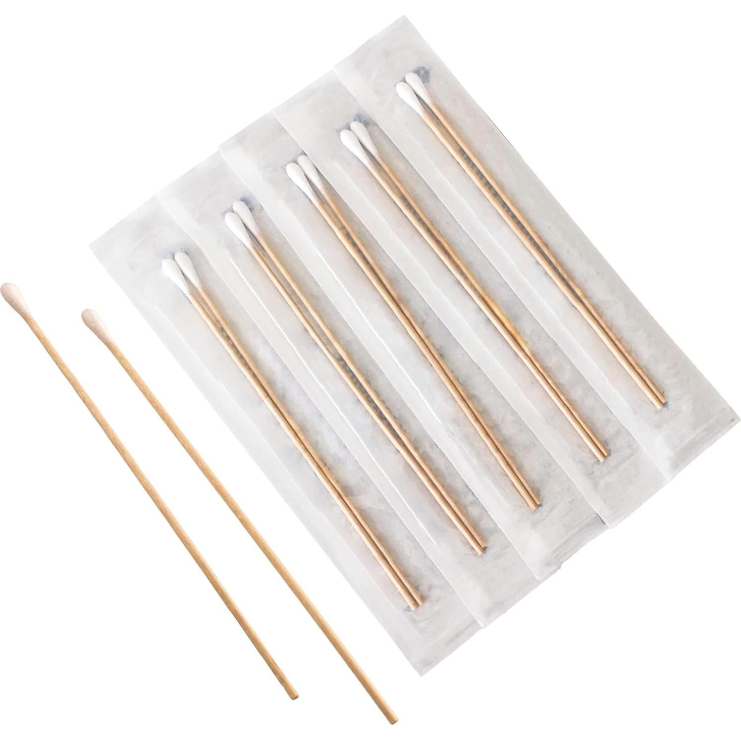 Aplicadores de Algodón Estériles Vakly 15.24 cm - 200 Unidades