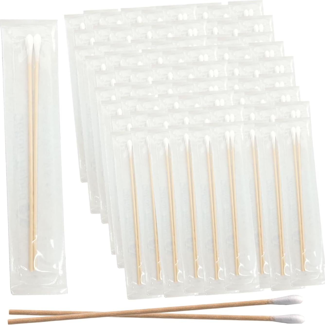 Aplicadores de Algodón Estériles Vakly 15.24 cm - 200 Unidades