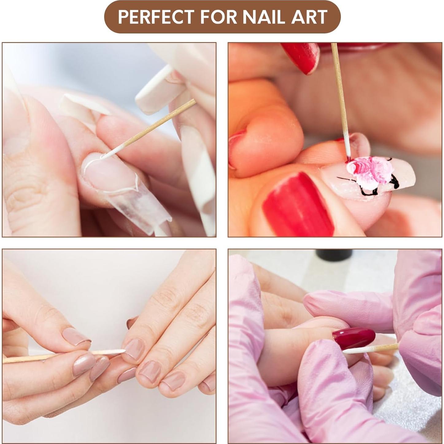 800 Hisopos de Algodón Punta Fina Bcowos - 10.16 cm Precisión