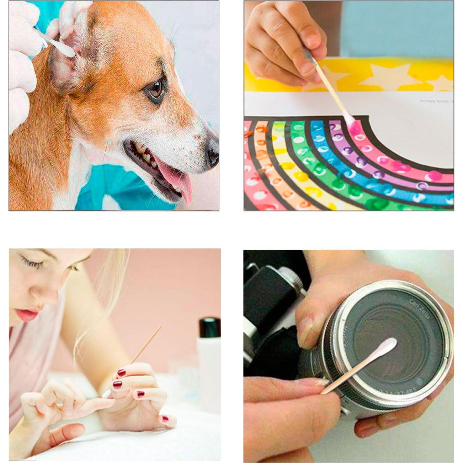 Bastones de Algodón 400 Pcs 15 cm KIUSOWAYD para Mascotas