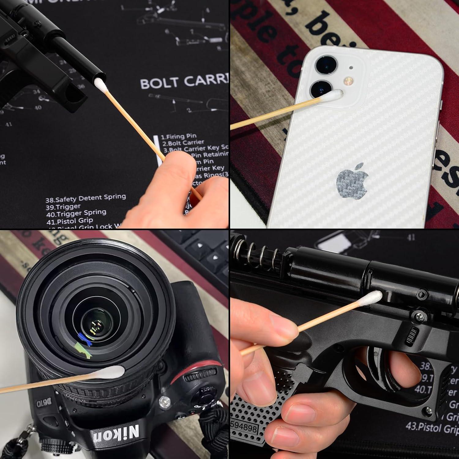 Bastones de Limpieza de Armas BOOSTEADY 15.24 cm Algodón