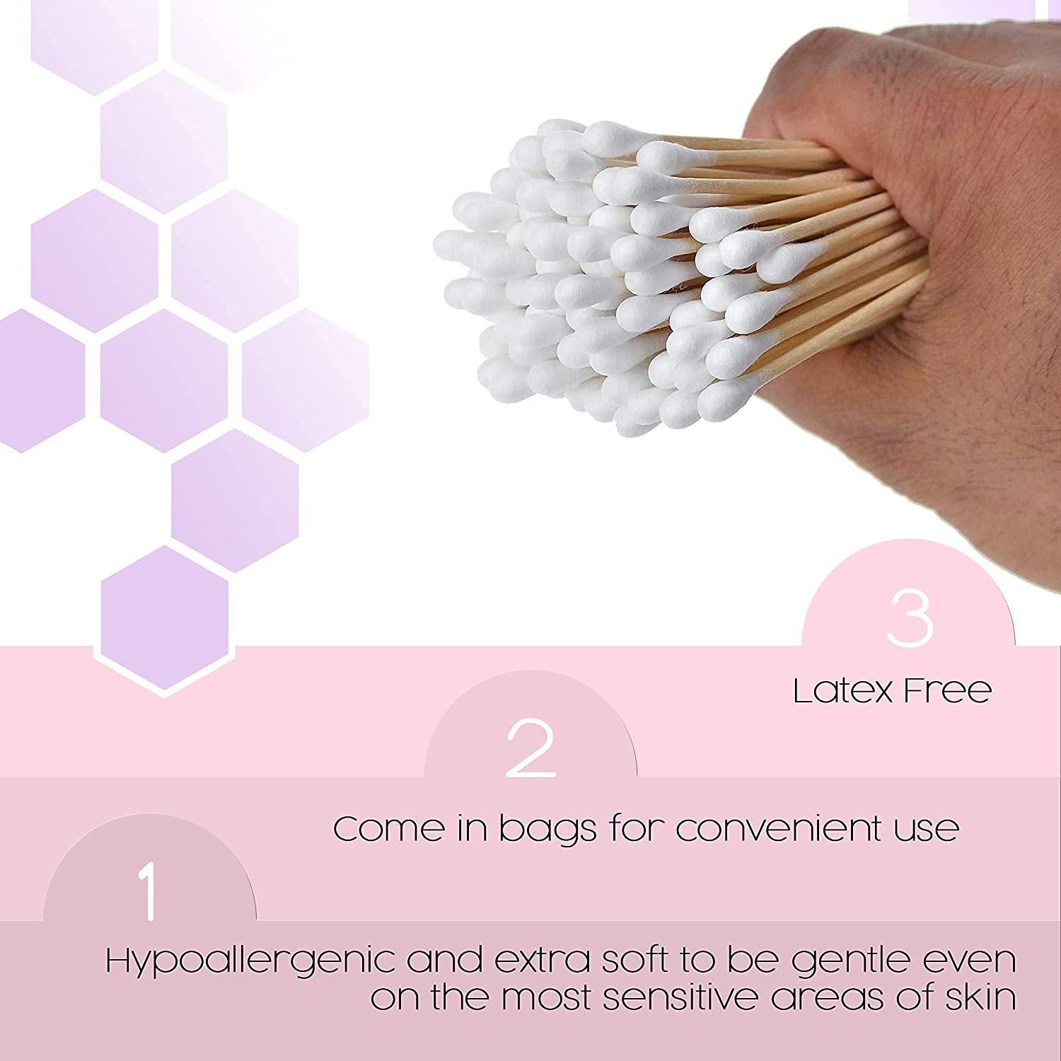 Aplicadores de Algodón Dukal 15.24 cm Paquete 1000 Bastoncillos