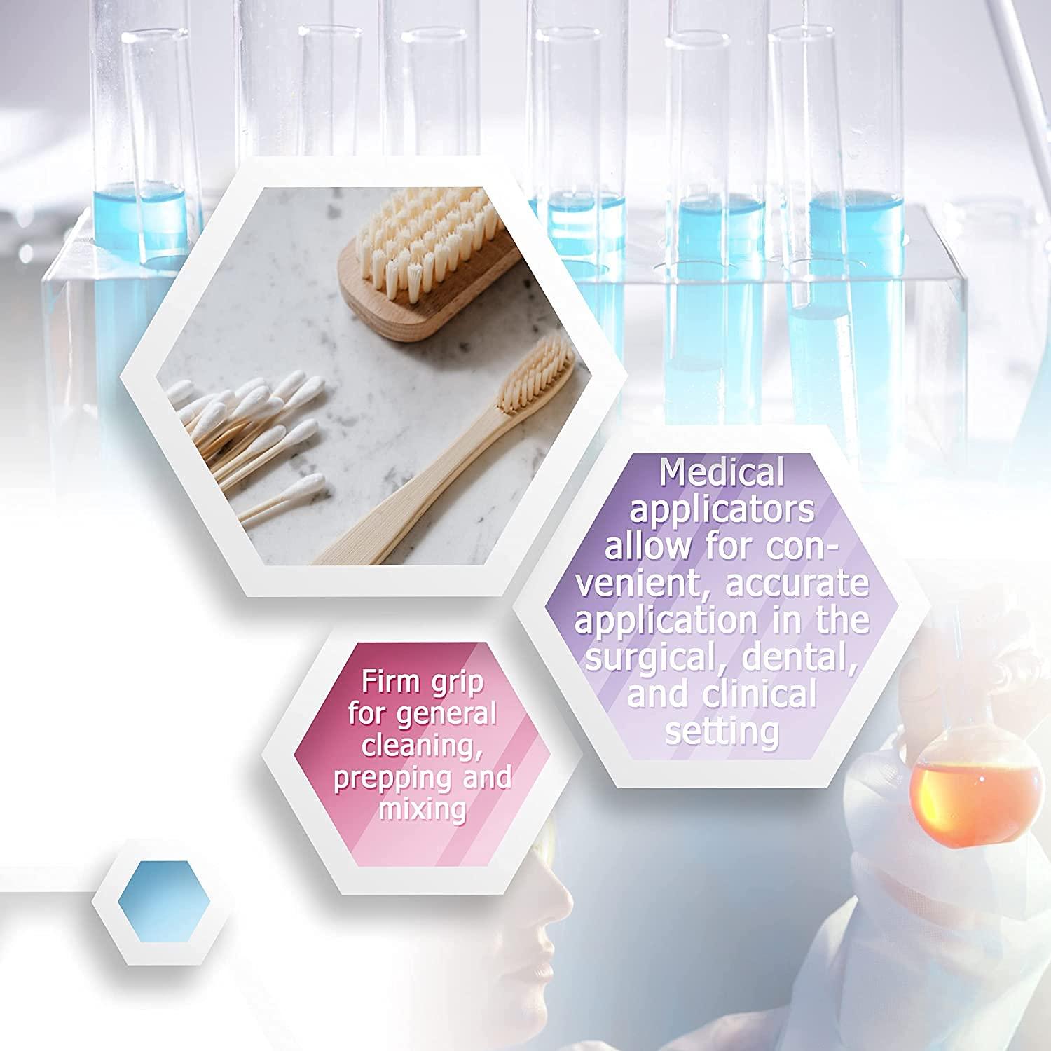 Aplicadores de Algodón Dukal 15.24 cm Paquete 1000 Bastoncillos