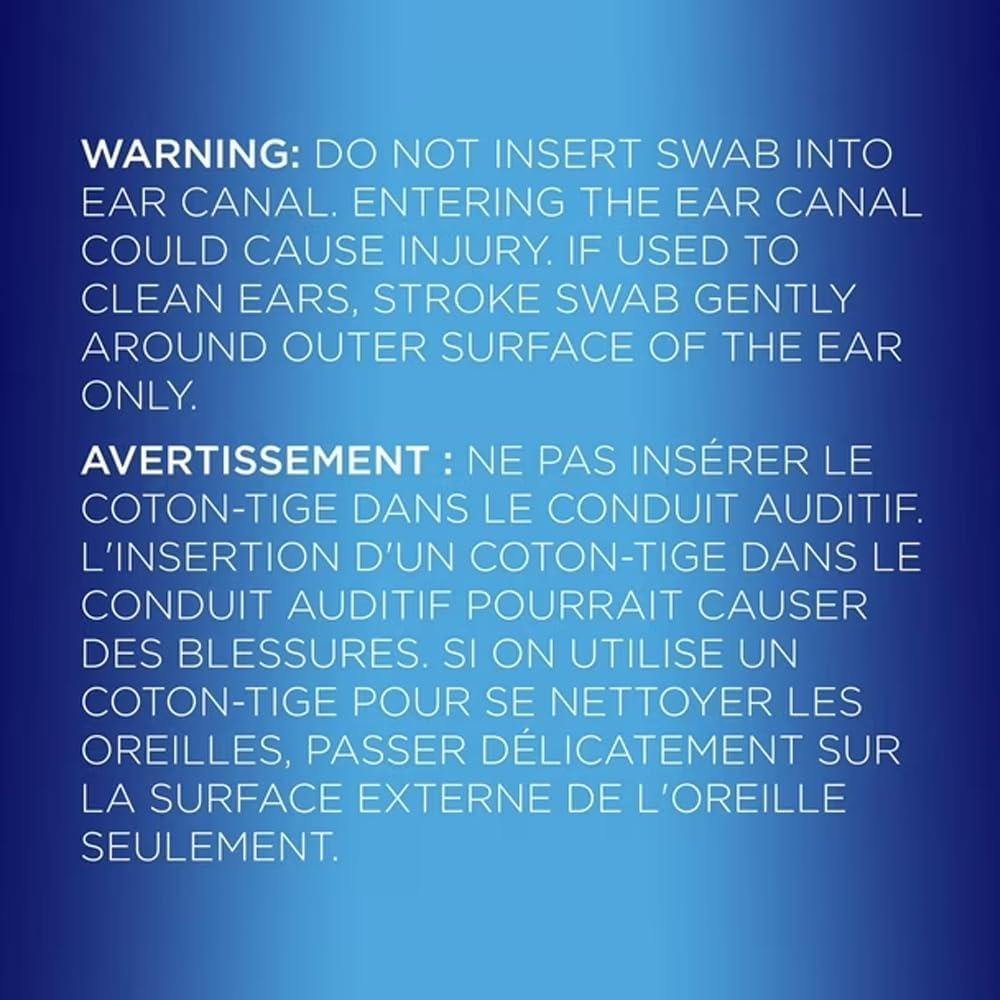 Hisopos de Algodón Q-tips, Paquete de 4 x 500 Unidades