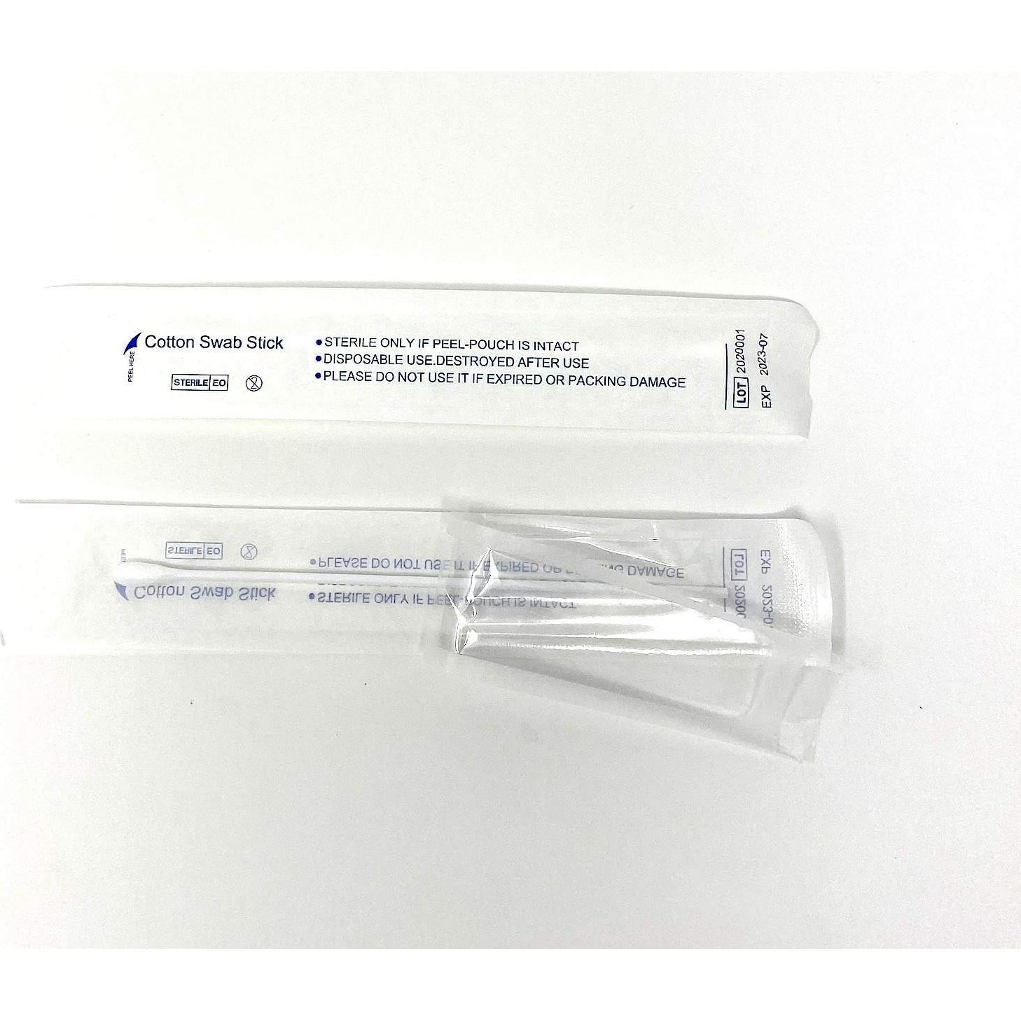 Aplicador de Algodón Estéril P&P Medical 100 Unidades