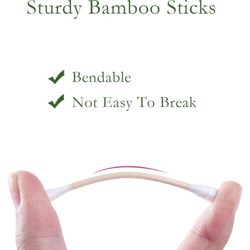 Hisopos de Algodón Orgánico Ecológicos EYX 400 Unidades