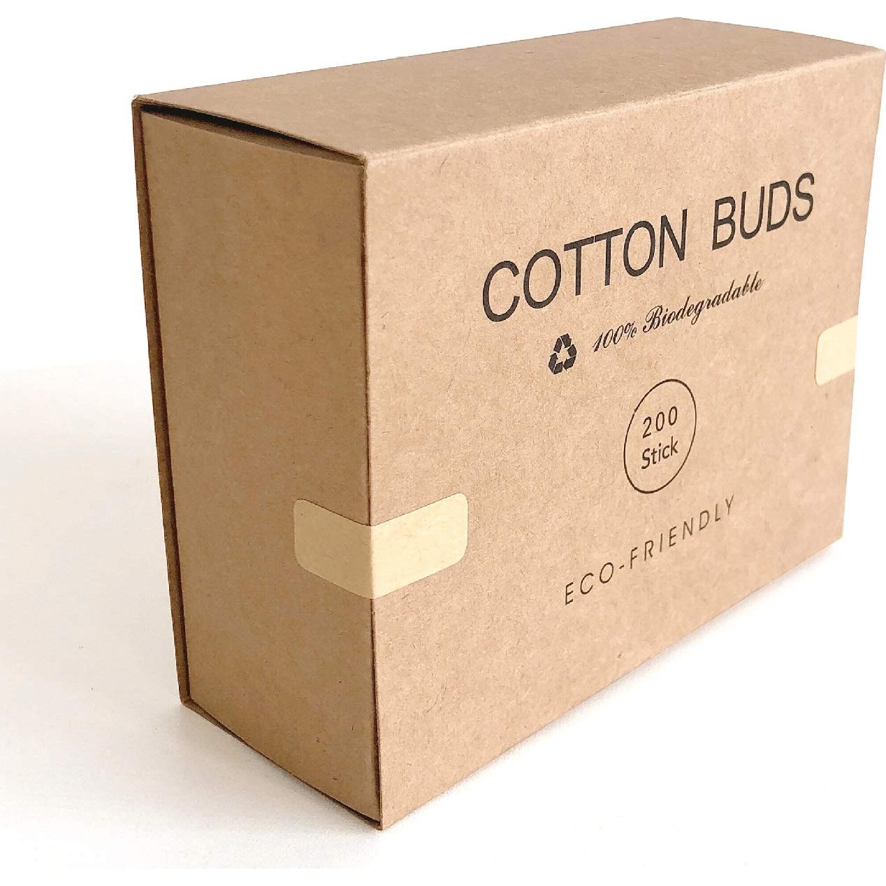 Hisopos de Algodón Orgánico Ecológicos EYX 400 Unidades