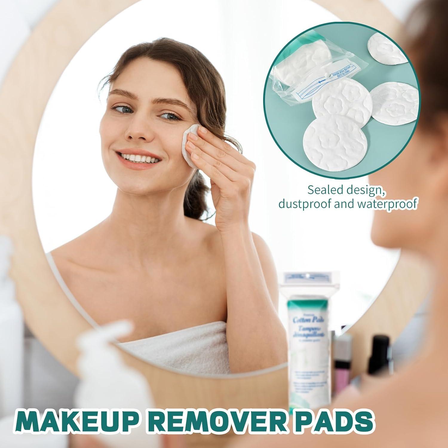 Rondas de Algodón Premium BODFPPC 300 Unidades Hipoalergénicas