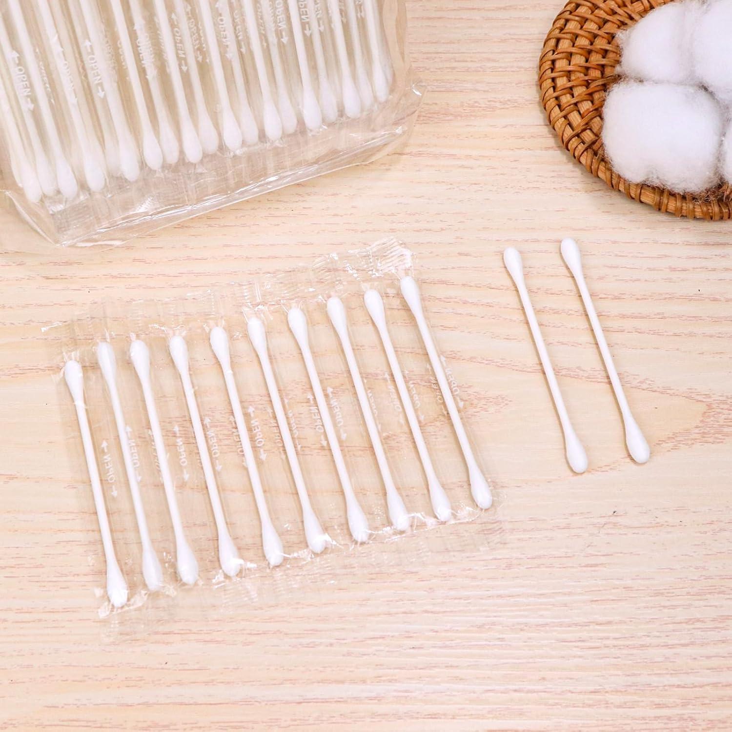 Hisopos de Algodón Doble Redondo KRIZJUES 400 Piezas