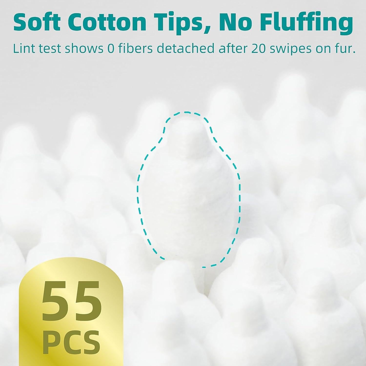 Hisopos de Algodón para Mascotas MEDUWEDU 55 Unidades