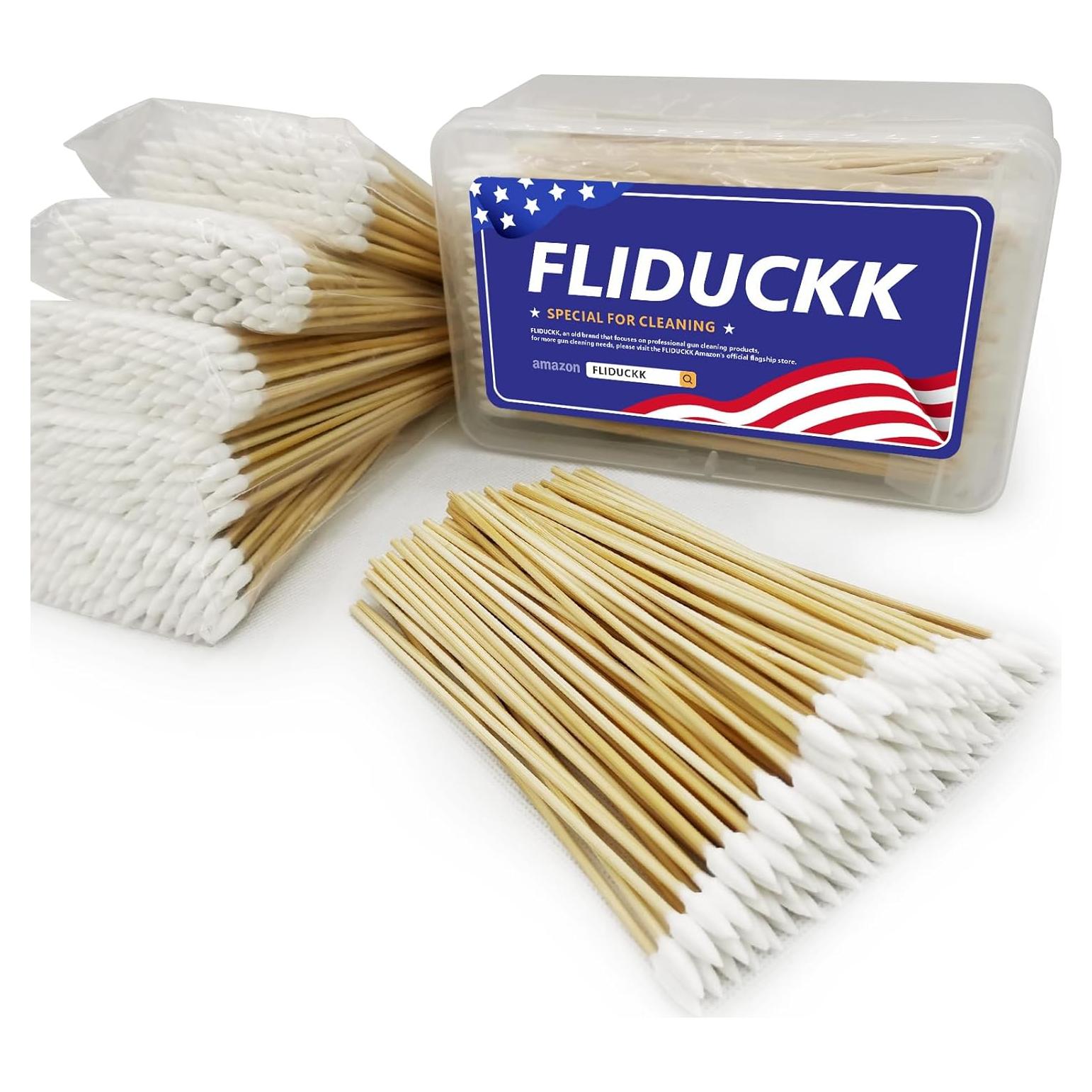 500 Hisopos de Algodón Largo FLIDUKK - Biodegradables 15.24 cm