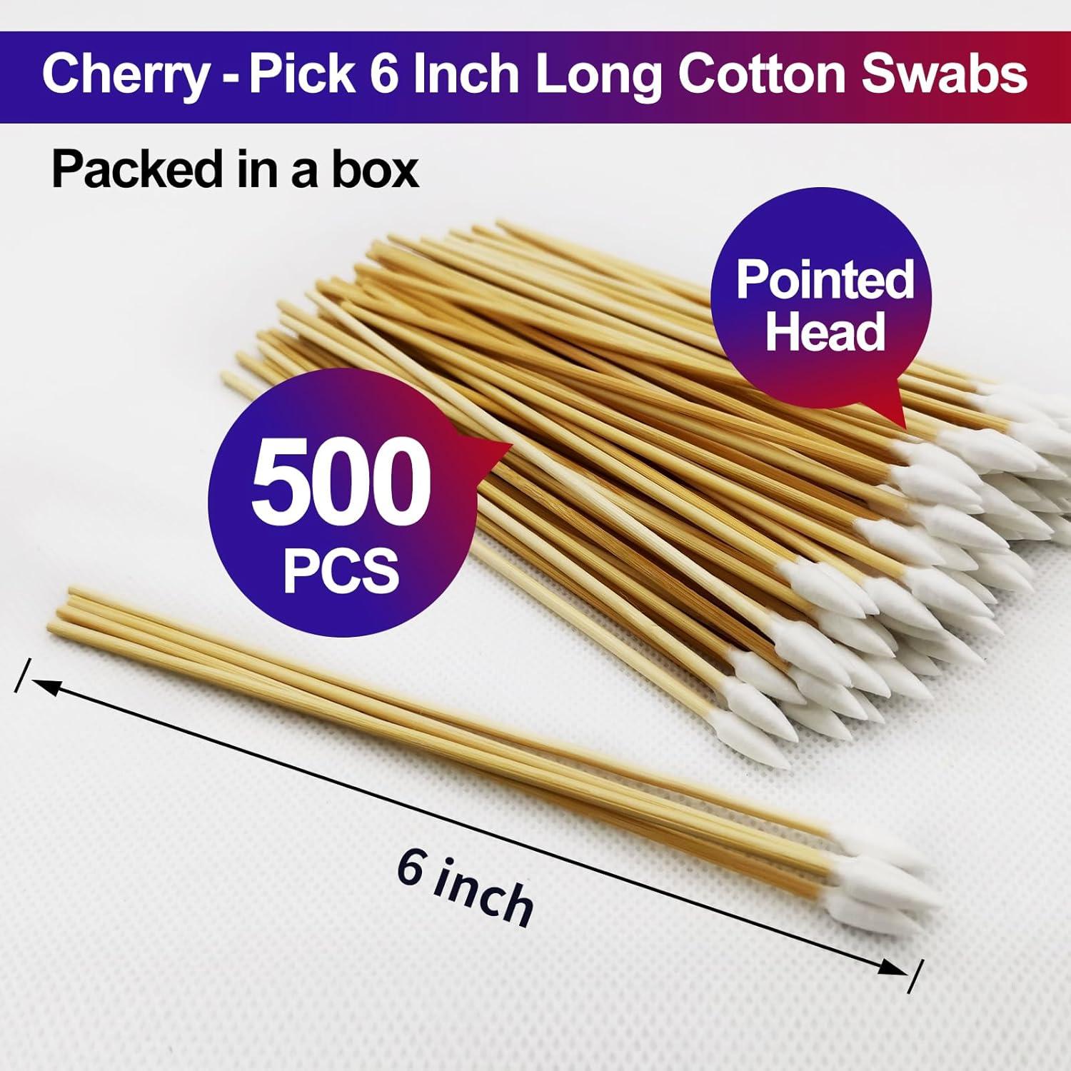 500 Hisopos de Algodón Largo FLIDUKK - Biodegradables 15.24 cm