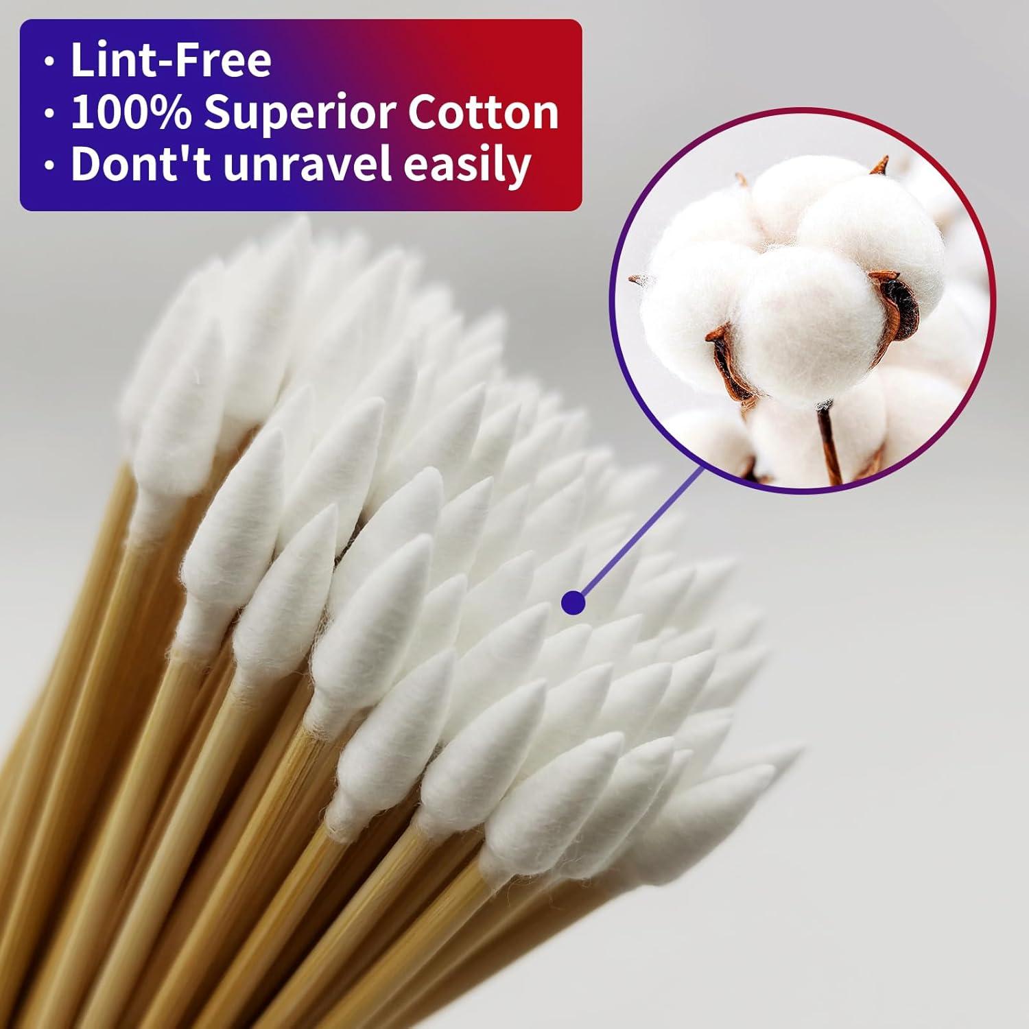 500 Hisopos de Algodón Largo FLIDUKK - Biodegradables 15.24 cm