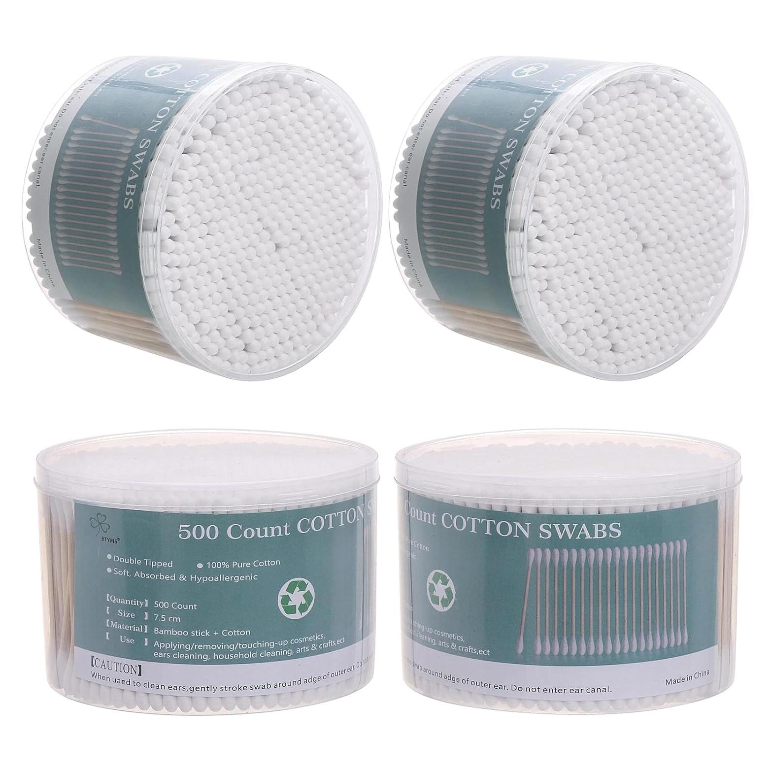 Bastones de Algodón BTYMS 2000 Unidades 7.62 cm Doble Punta