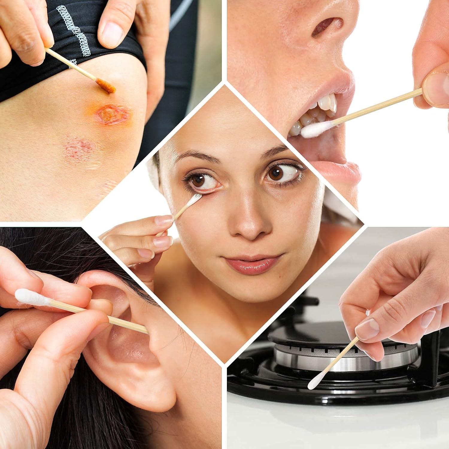 Bastones de Algodón BTYMS 2000 Unidades 7.62 cm Doble Punta