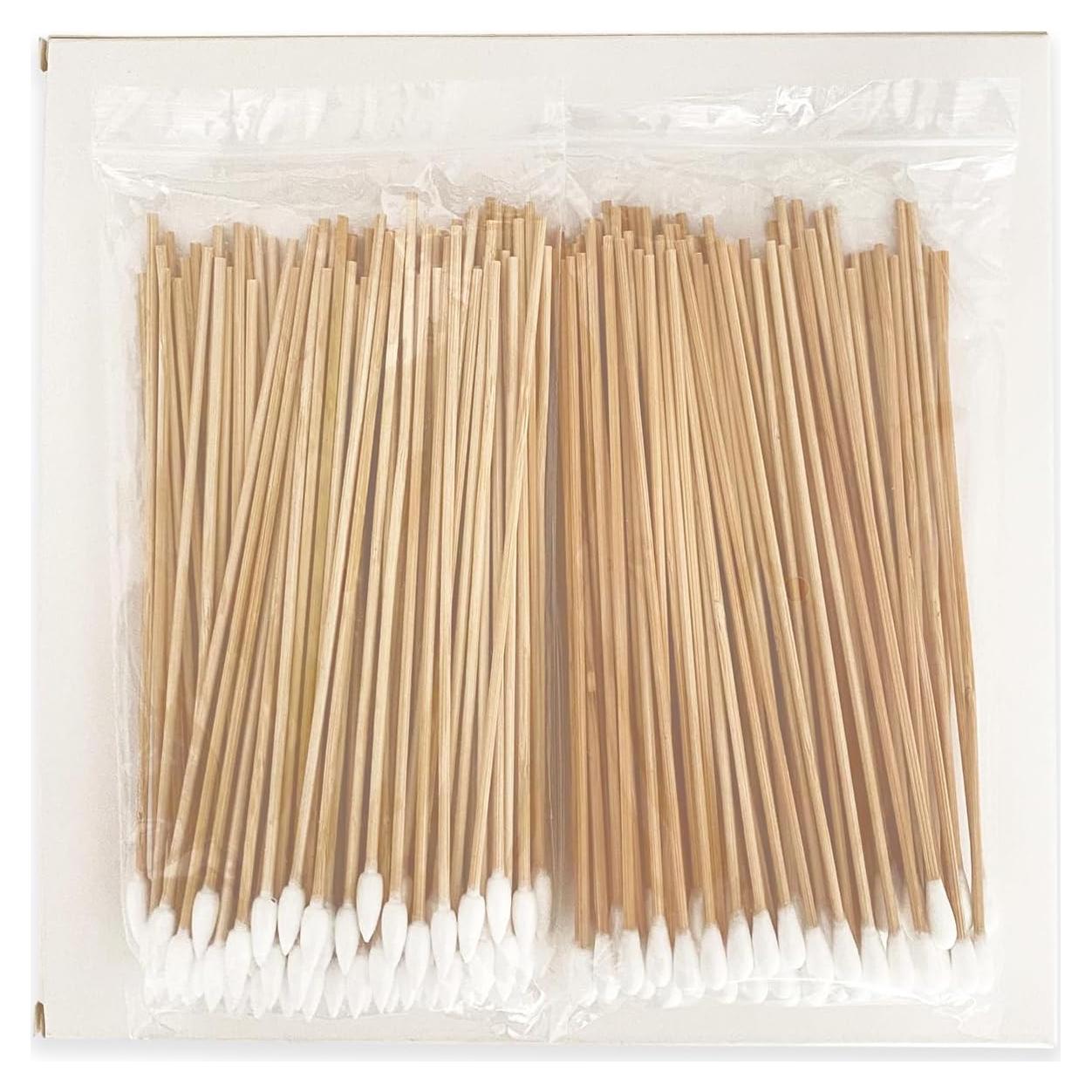 Bastones de Limpieza de Armas Garrelett 200PCS Algodón 15.24cm