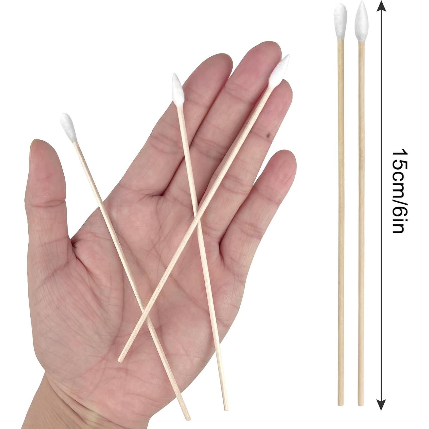 Bastones de Limpieza de Armas Garrelett 200PCS Algodón 15.24cm