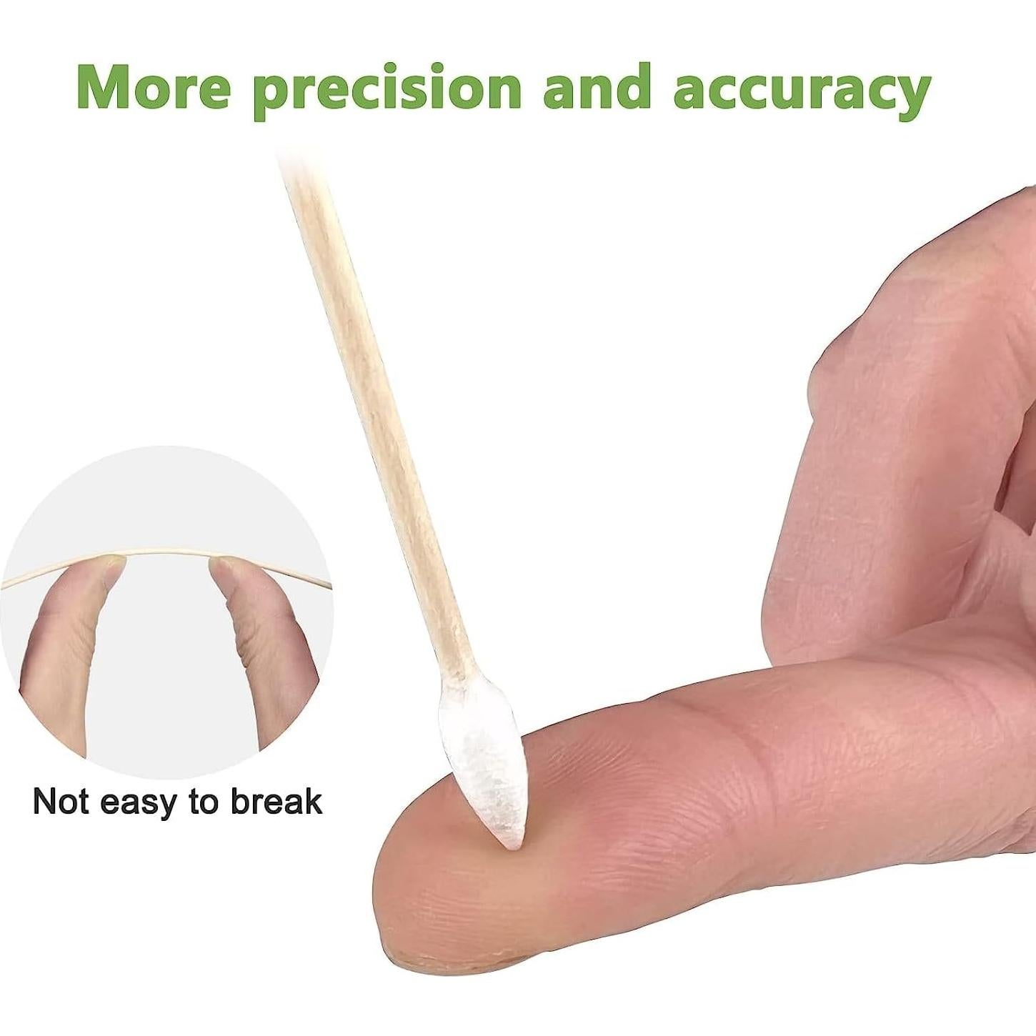 Bastones de Limpieza de Armas Garrelett 200PCS Algodón 15.24cm