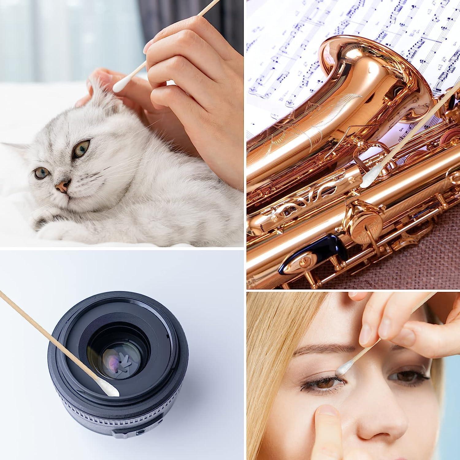 Bastones de Limpieza de Armas Garrelett 200PCS Algodón 15.24cm