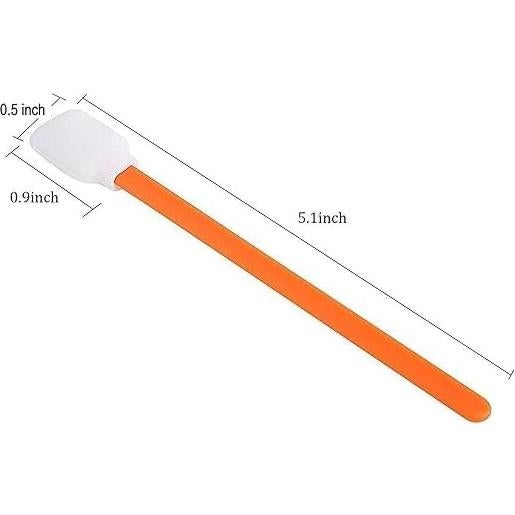 100 Palitos de Limpieza de Espuma Naranja 128mm Ziznba