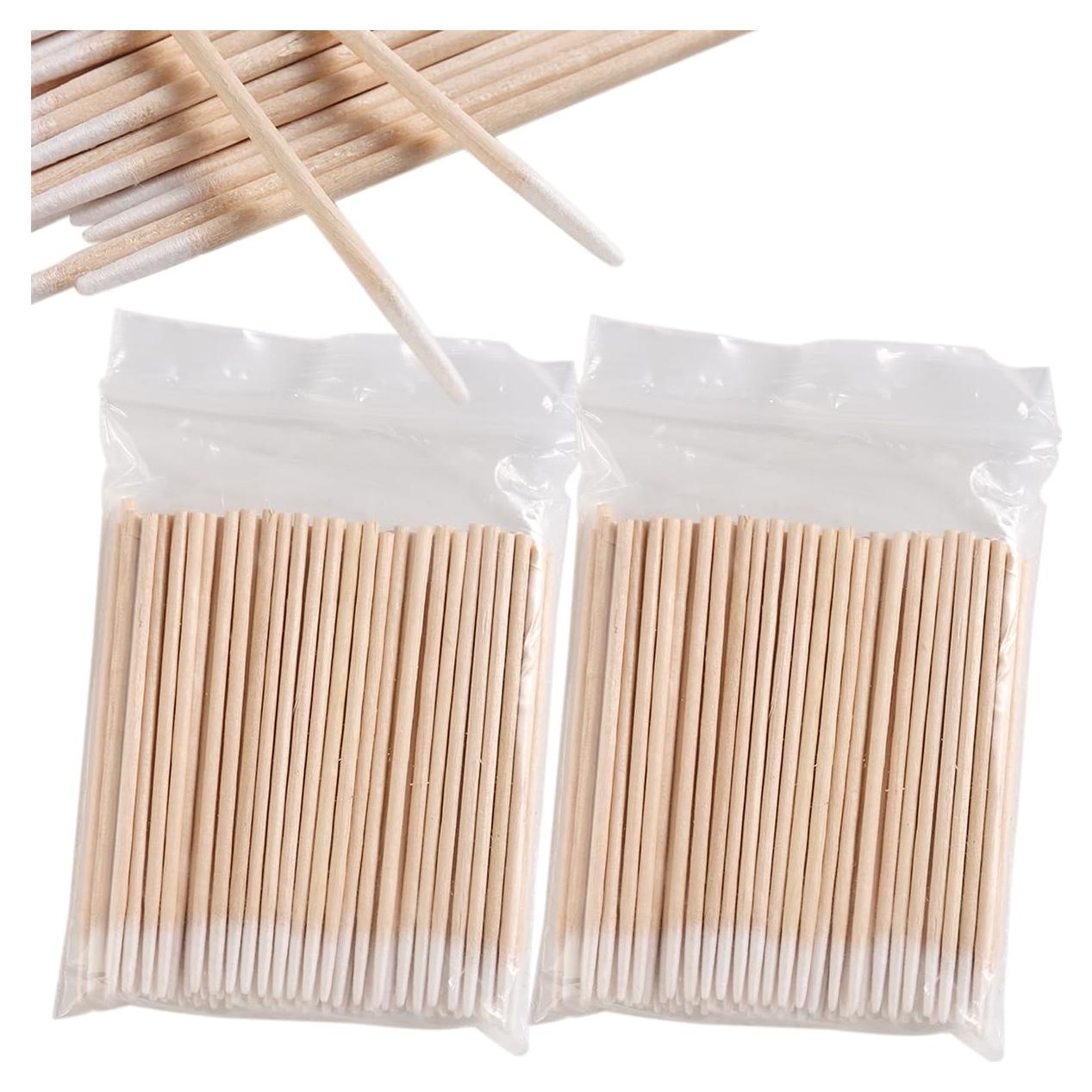 200 Bastoncillos de Algodón Preciso Sotong - Palitos de Madera