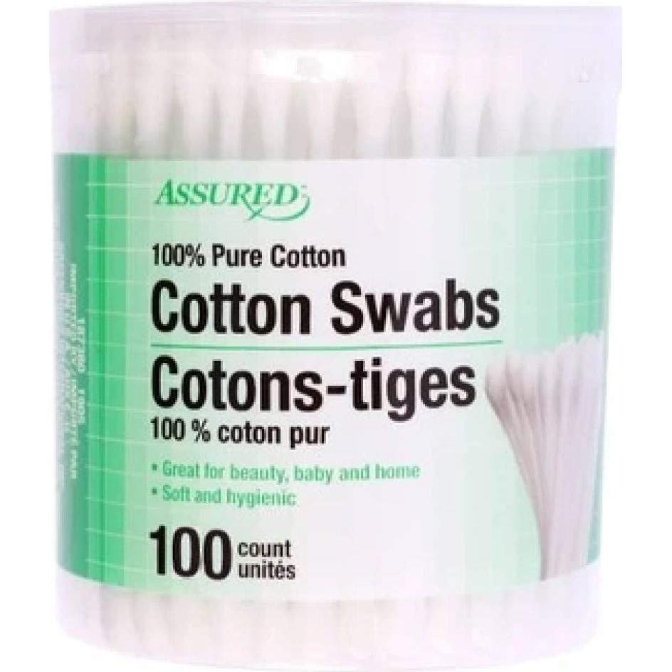 Hisopos de Algodón TravelPack - 100 Unidades con Contenedor