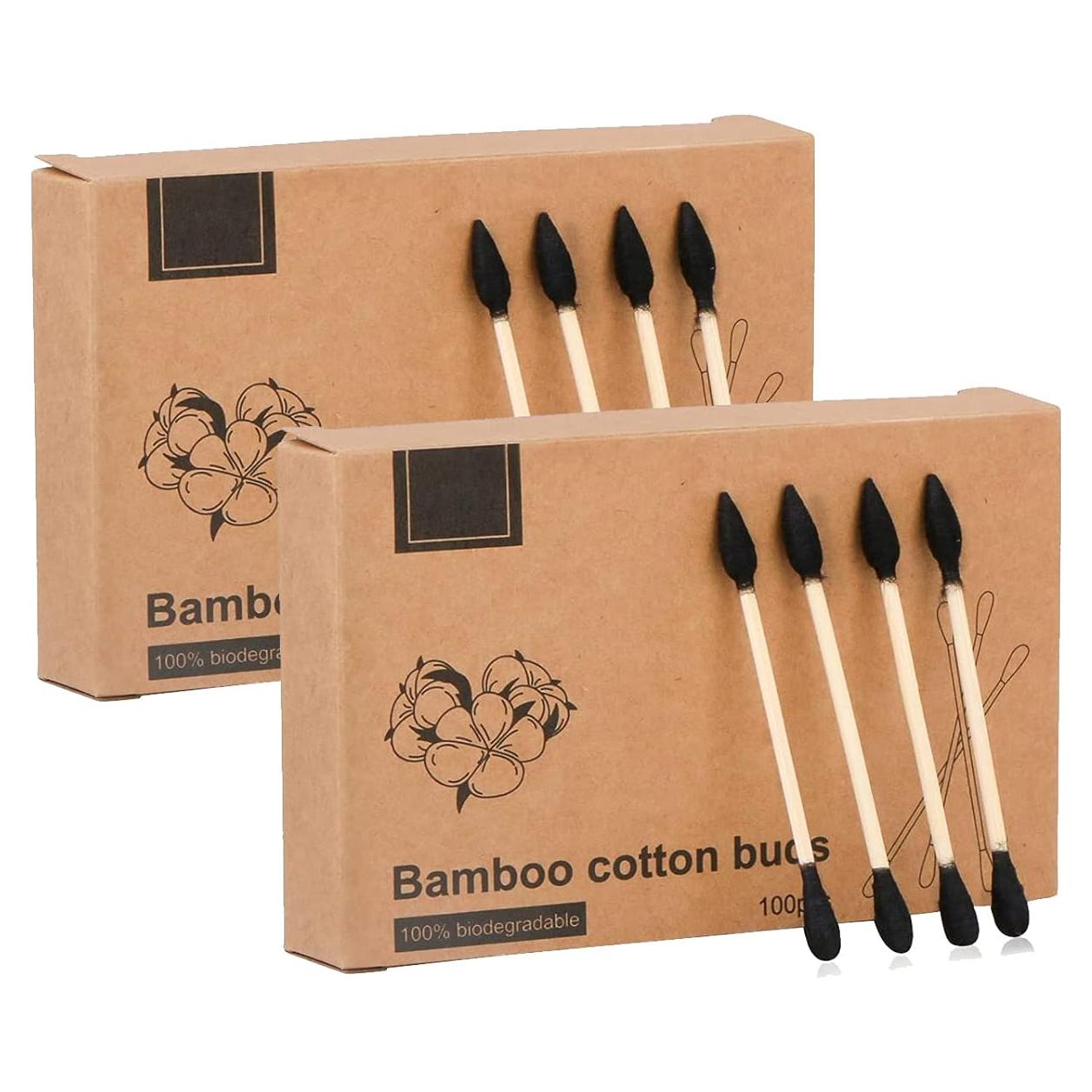 Hisopos de Algodón de Bambú Yoseng 200 Pcs Ecológicos Biodegradables