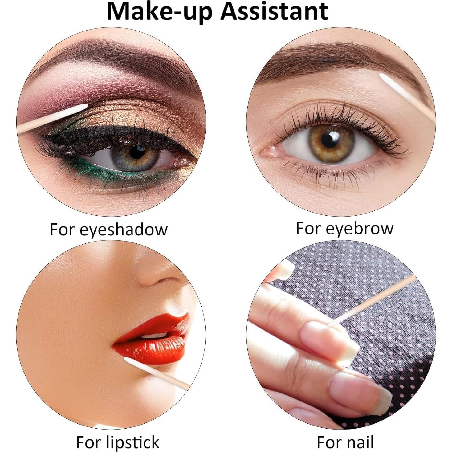 Bastoncillos de Algodón Kissxiaoya 1200pcs Punta Doble