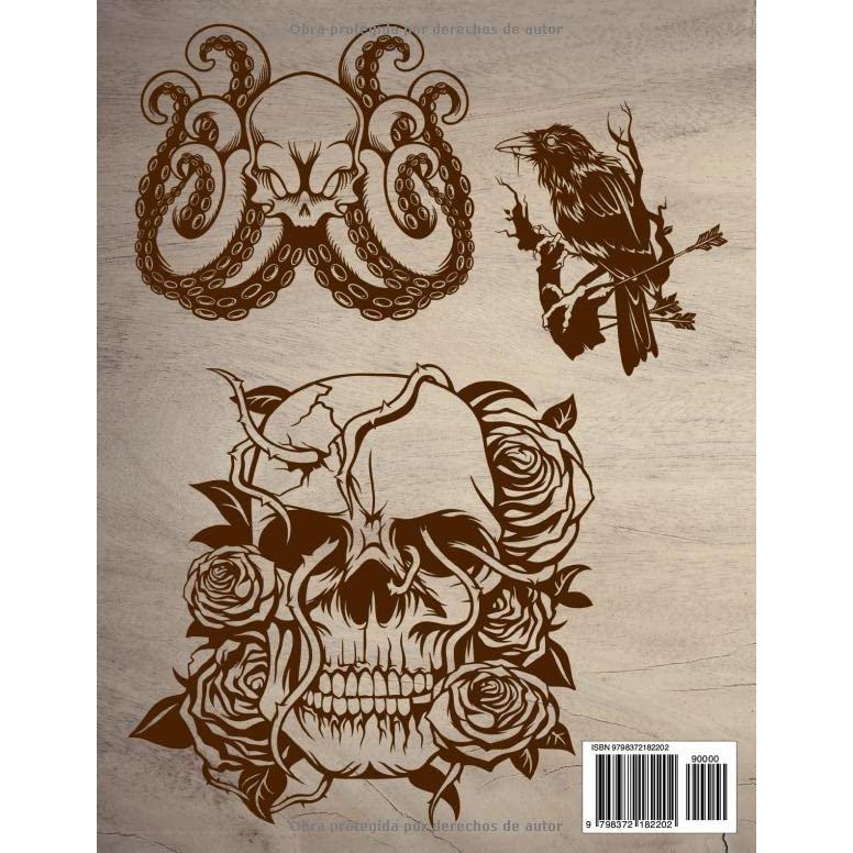 Pirograbado Plantillas de pintura: Calco con papel carbón. En este libro encontrarás numerosos motivos únicos de plantillas para calcar Fantasía (Spanish Edition)