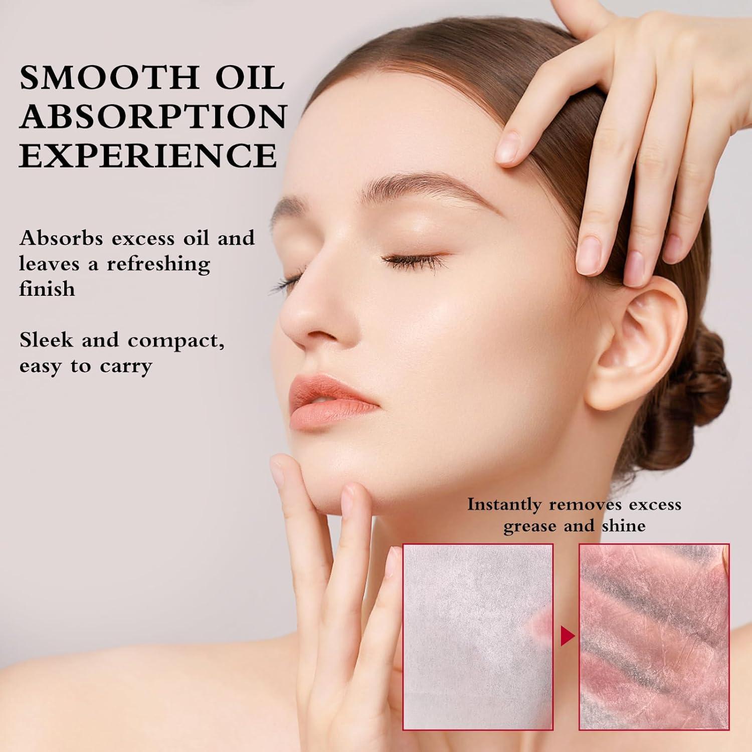 Hojas Absorbentes de Aceite JOSURBEAUTY 5M Rosa - Control Grasa