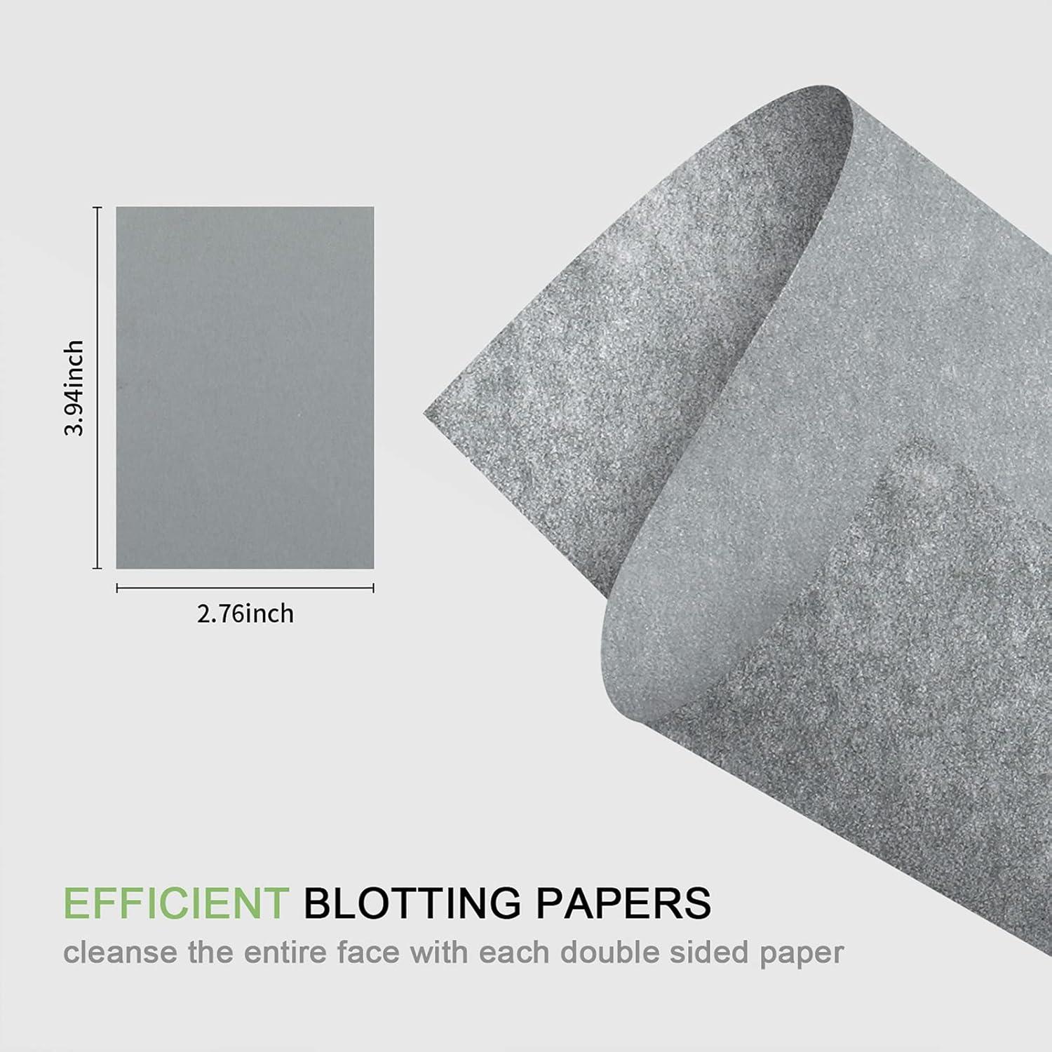 Papeles Absorbentes de Aceite Mirucoo 100% Lino Carbón Bambú 300 PCS