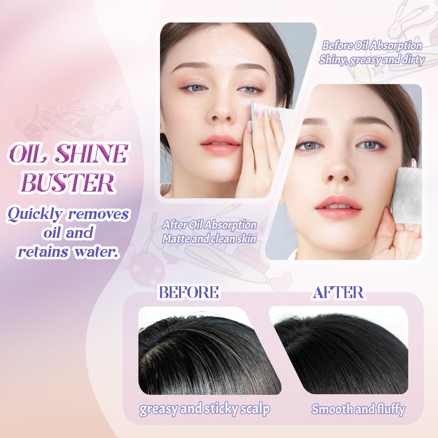 BOROLA Papel Absorbente de Aceite de Carbón de Bambú 100 Hojas